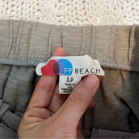 Free People Beach Culver City Pleated Sweatpants Joggers Taupe Green Gray Size S - Picture 6 of 13